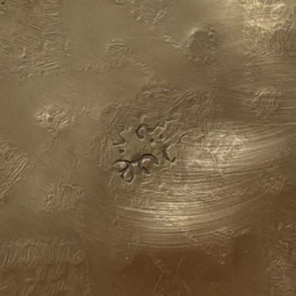 Vintage Handmade Moroccan Brass Plate Wall Hanging 8 Pointed Star Floral Design - Picture 7 of 8